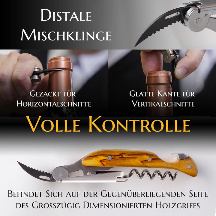 Professionelles Kellnermesser für Profis - FALCORK® (1-Stufige, 44-mm-Extraktion), 1-Stufige, 44-mm-