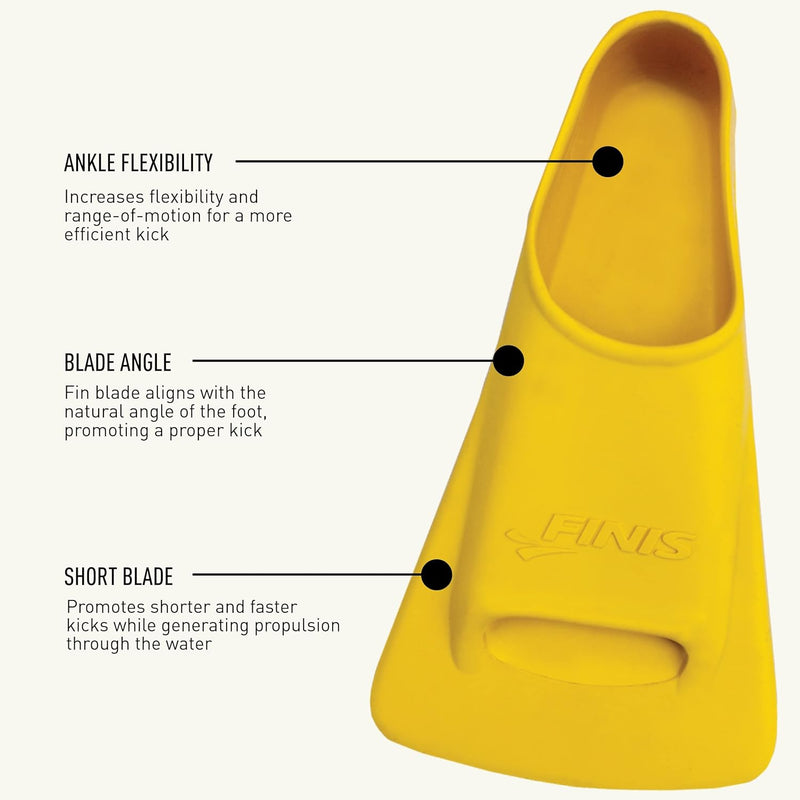 FINIS Zoomers Training Fins M: 3.5-5/F: 4.5-6 yellow, M: 3.5-5/F: 4.5-6 yellow