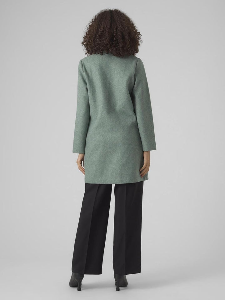Vero Moda Female Mantel VMPOP Mantel S Dark Forest/Detail:melange, S Dark Forest/Detail:melange