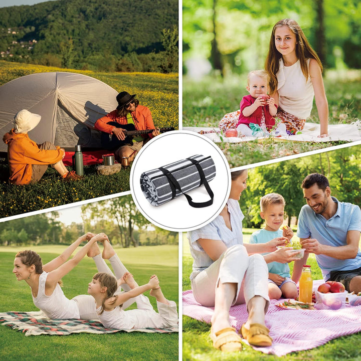 Paco Home Picknickdecke Campingdecke XXL Strand Picknickdecke Wasserdicht Mit Tragegriff Leicht Komp
