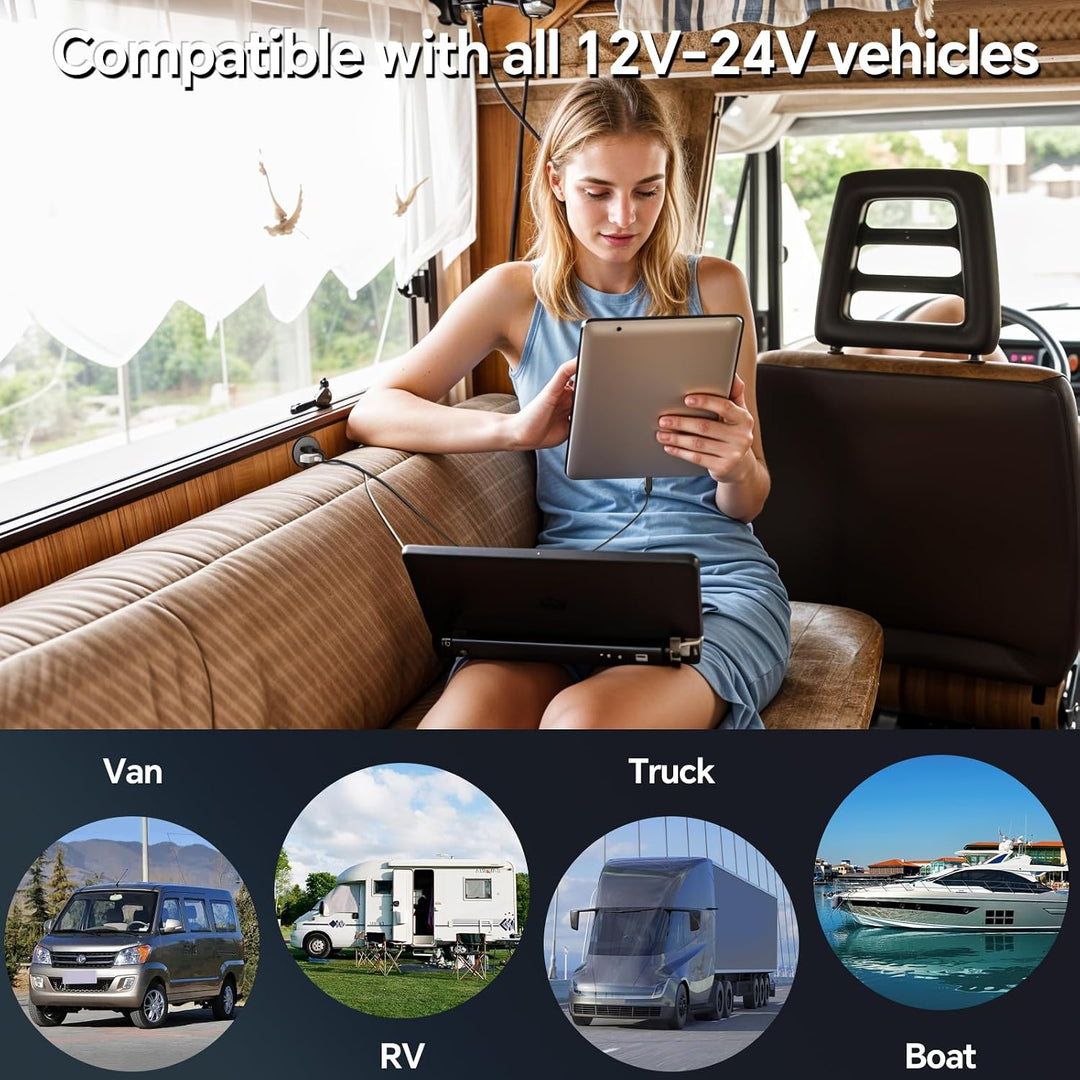 acegoo USB C Steckdose 12V Wohnmobil Ladegerät Vollaluminium, Typ C USB Anschluss PD3.0 QC3.0 KFZ Bu