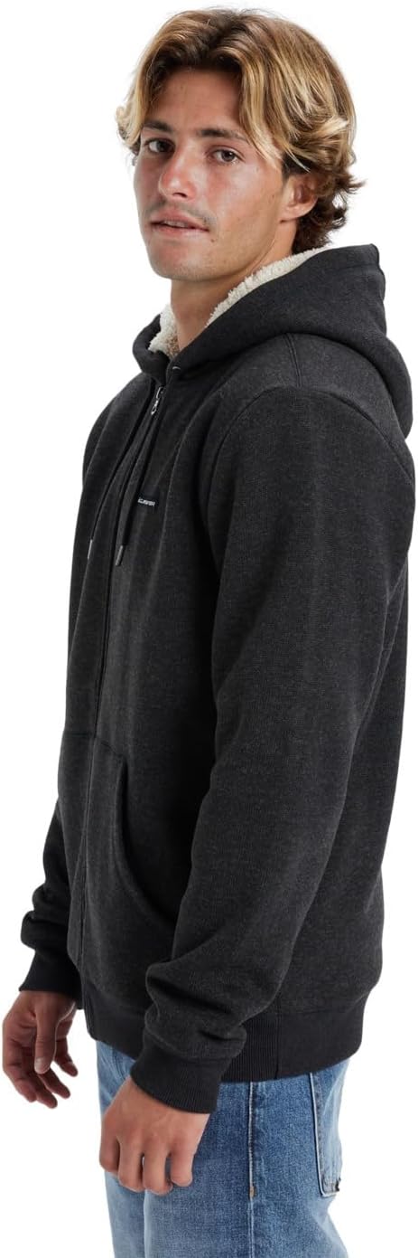 Quiksilver Herren Keller Sherpa Sweatshirt, XXL Black Heather
