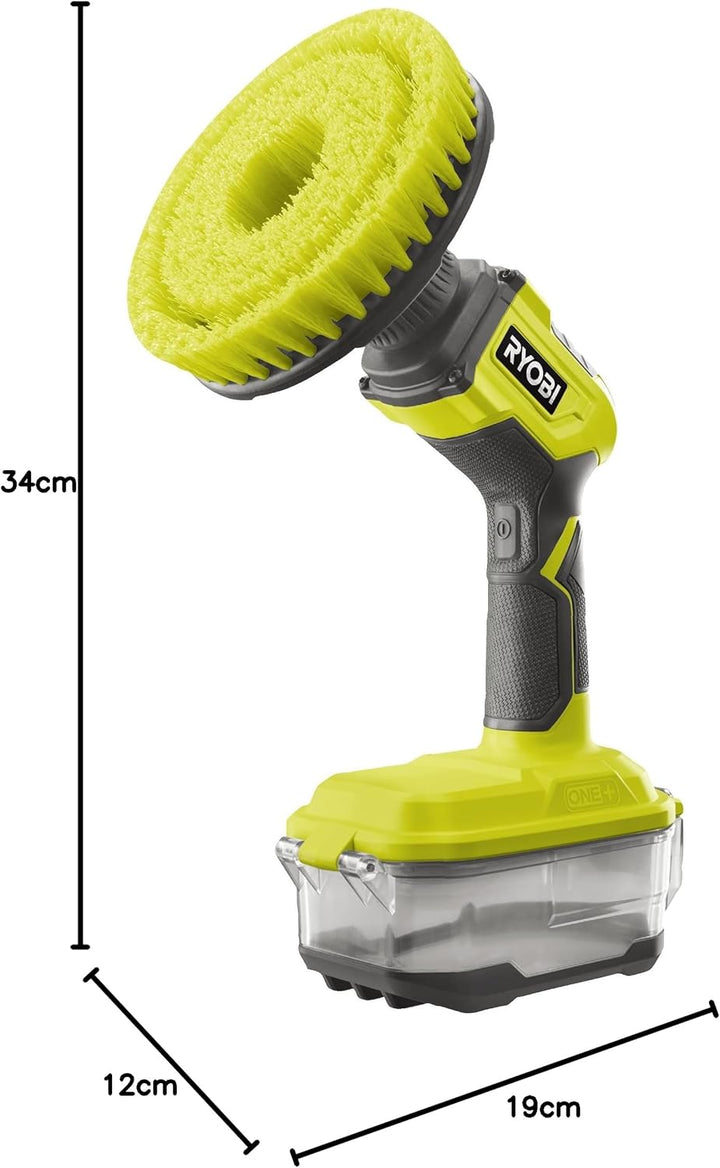 RYOBI 18 V ONE+ Akku-Reinigungsbürste R18CPS-0 (15 cm rotierender Borstenkopf, ohne Akku und Ladeger
