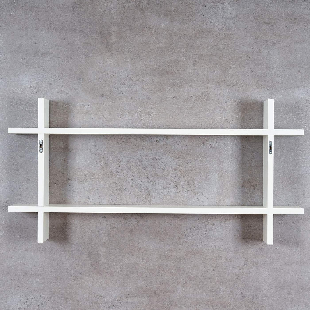 levandeo Regal BxH 98x48cm Holz Steckregal Weiss Wandregal Bücherregal Ablage Deko Holzregal Einrich