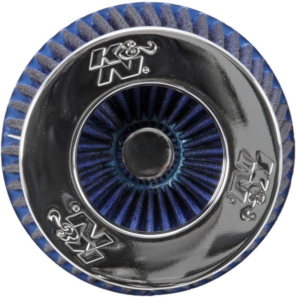 K N Filter & RG - 1001BL-L KFZ und Motorrad Universal-Luftfilter, verchromt