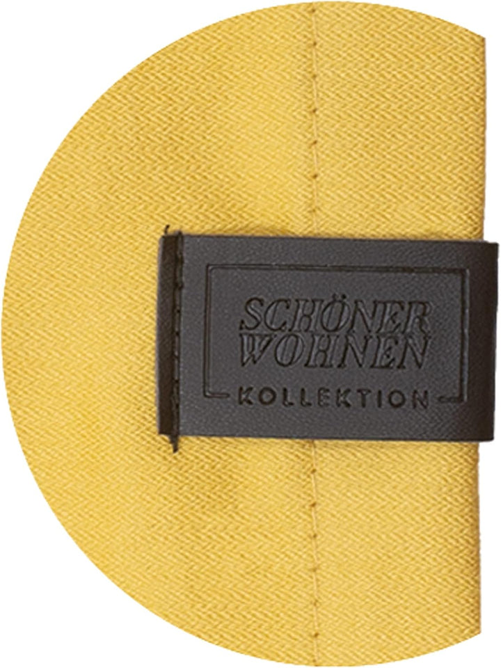 Schöner Wohnen Kollektion Gardine Soft 130x250 - Vorhang Blickdicht gelb Baumwollmix - Vorhänge Wohn