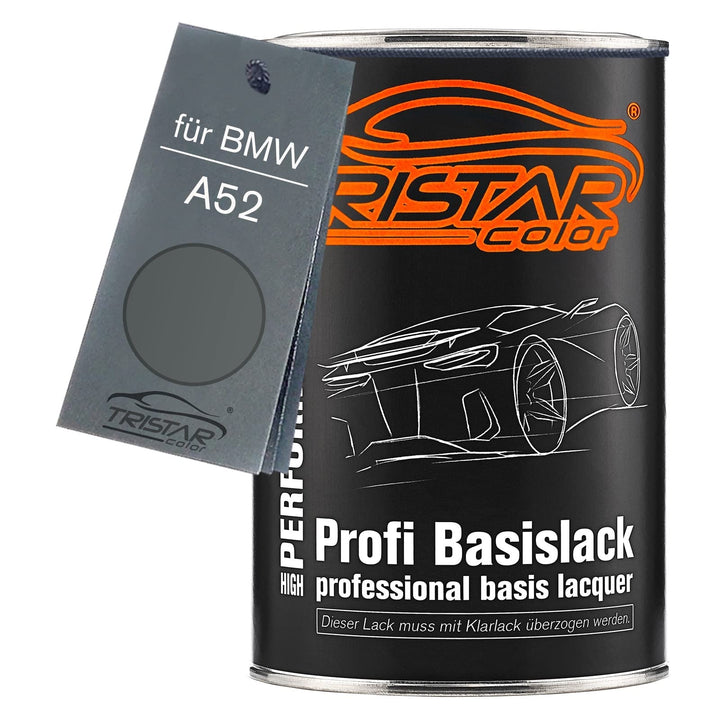 TRISTARcolor Autolack Dose spritzfertig für BMW A52 Spacegrau Metallic Basislack 1,0 Liter 1000ml