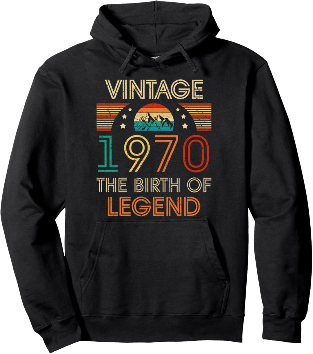 Retro Vintage 1970 Geschenke zum 50. Geburtstag 50 Jahre alt Pullover Hoodie