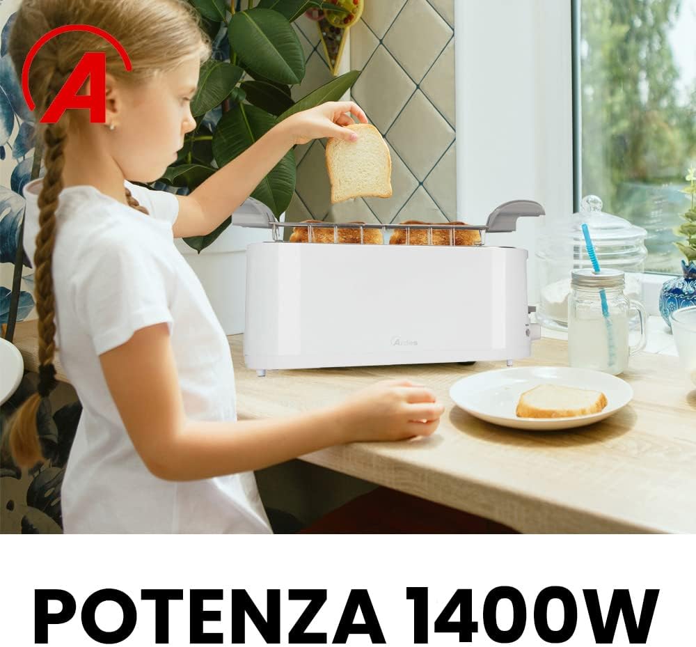Ardes ARTOAST02 Tostapane Tostapane 2 Fette Sleek Plus 4 Fette Extra 3 Funzioni Cottura und Timer 7