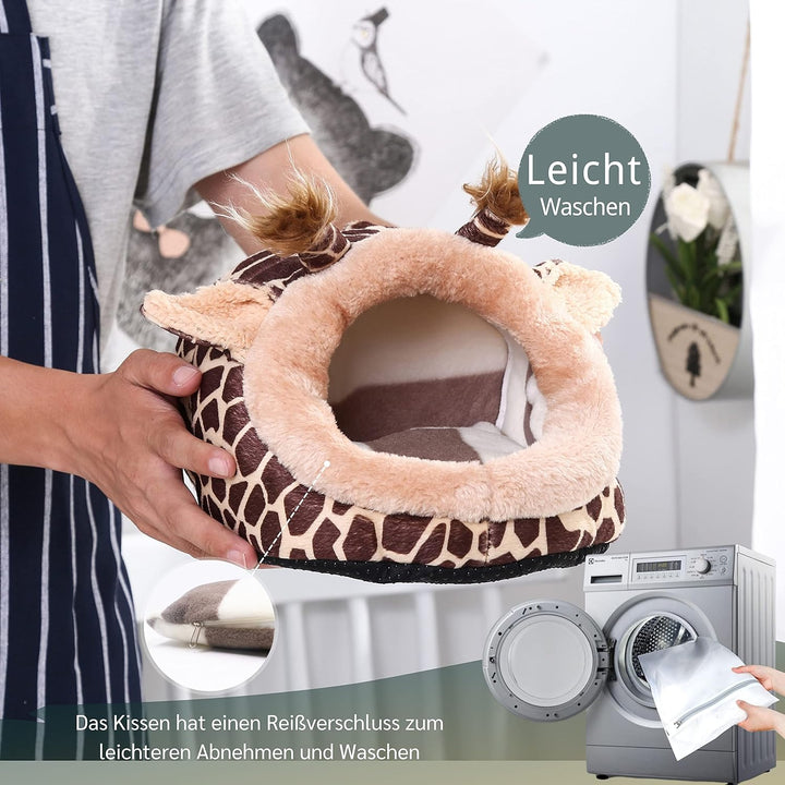 JanYoo Kleintierhöhle für Chinchilla, Igel, Meerschweinchen, Käfigzubehör, Spielzeug, für Bartagame,