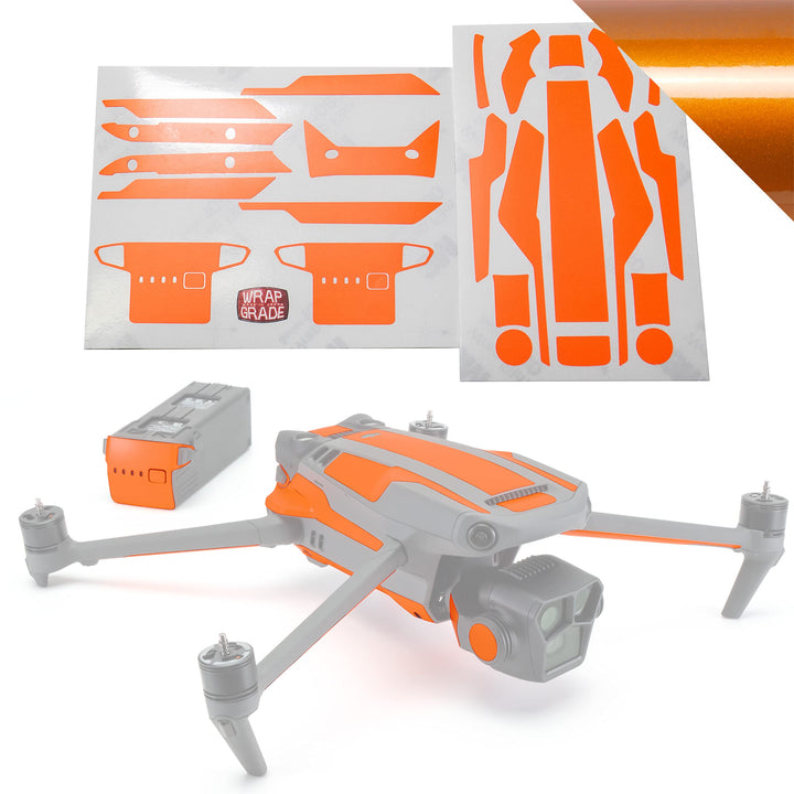 WRAPGRADE Skin Kompatibel mit DJI Mavic 3 Pro Accent Color (BUTTERFLY COPPER) Butterfly Copper / Pro