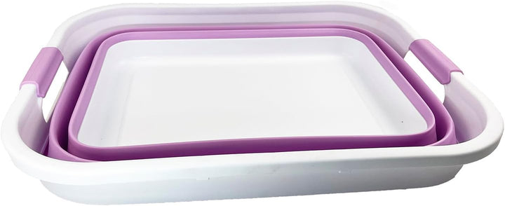 SAMMART 41L Collapsible Plastic Laundry Basket - Foldable Pop Up Storage Container/Organizer - Porta