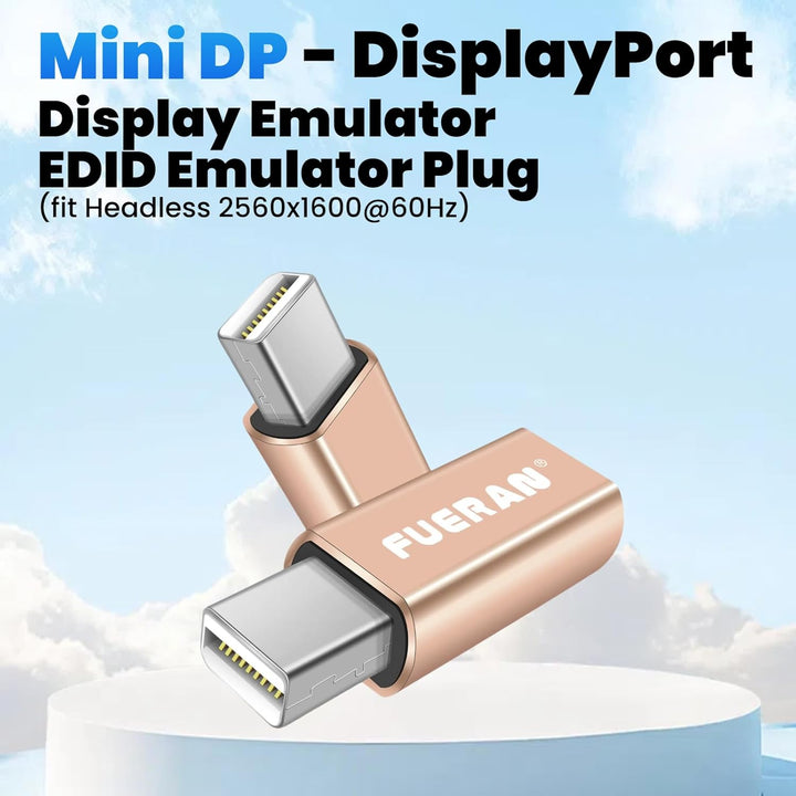 HDMI Dummy Plug Headless Ghost Display Emulator Premium Aluminum PC（Fit Headless-1920x1080 New 4RD@6