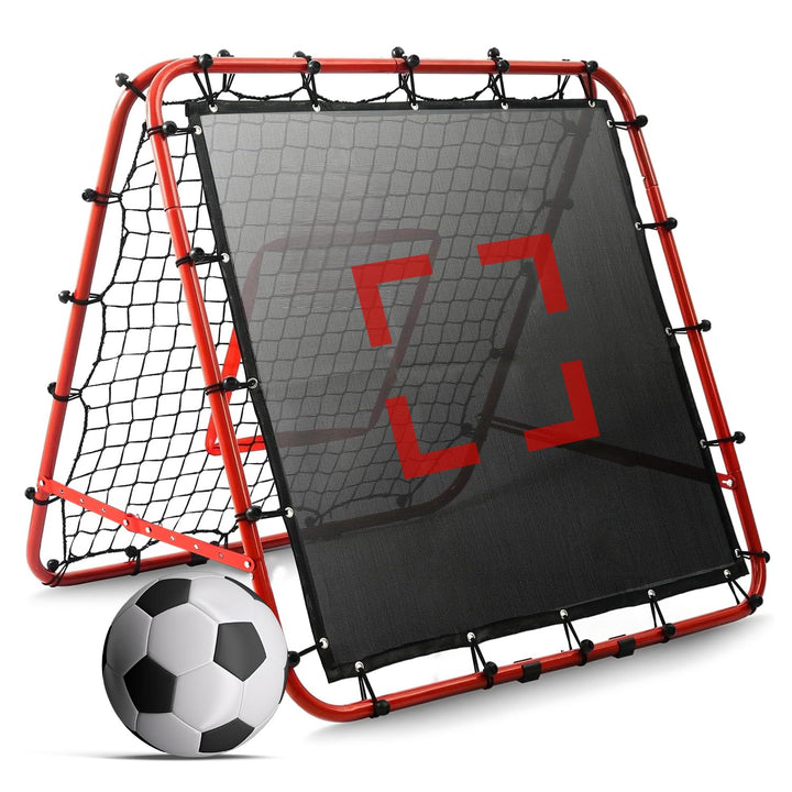 Rebounder für Fussball Kinder Rebounder Netz Volleyball Rebounder Netz Verstellbar Trainingsnetz Fus