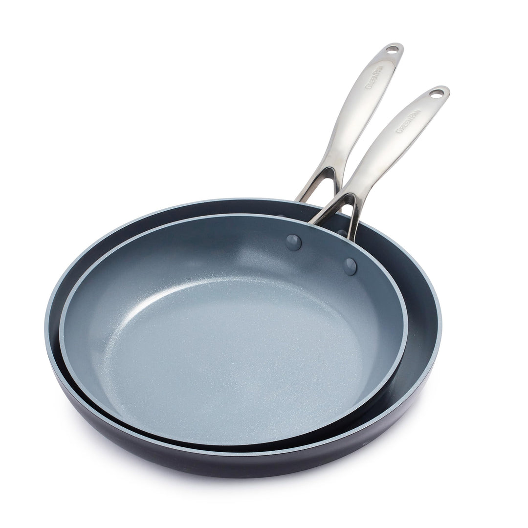 GreenPan Valencia Pro Harteloxierte Gesunde Keramik Anti-Stick 26 cm & 30 cm Bratpfannen-Set, PFAS-f
