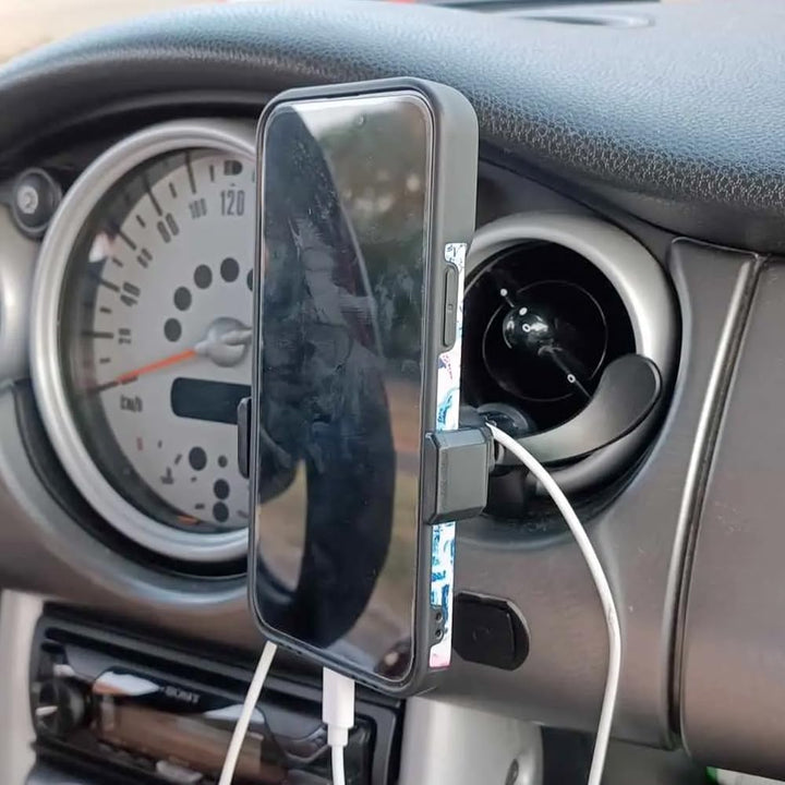 Auto Telefon Halter, Für Mini Cooper R50/R52/R53 Runde Luft Ventilation Telefon Halter für iPhone &amp;