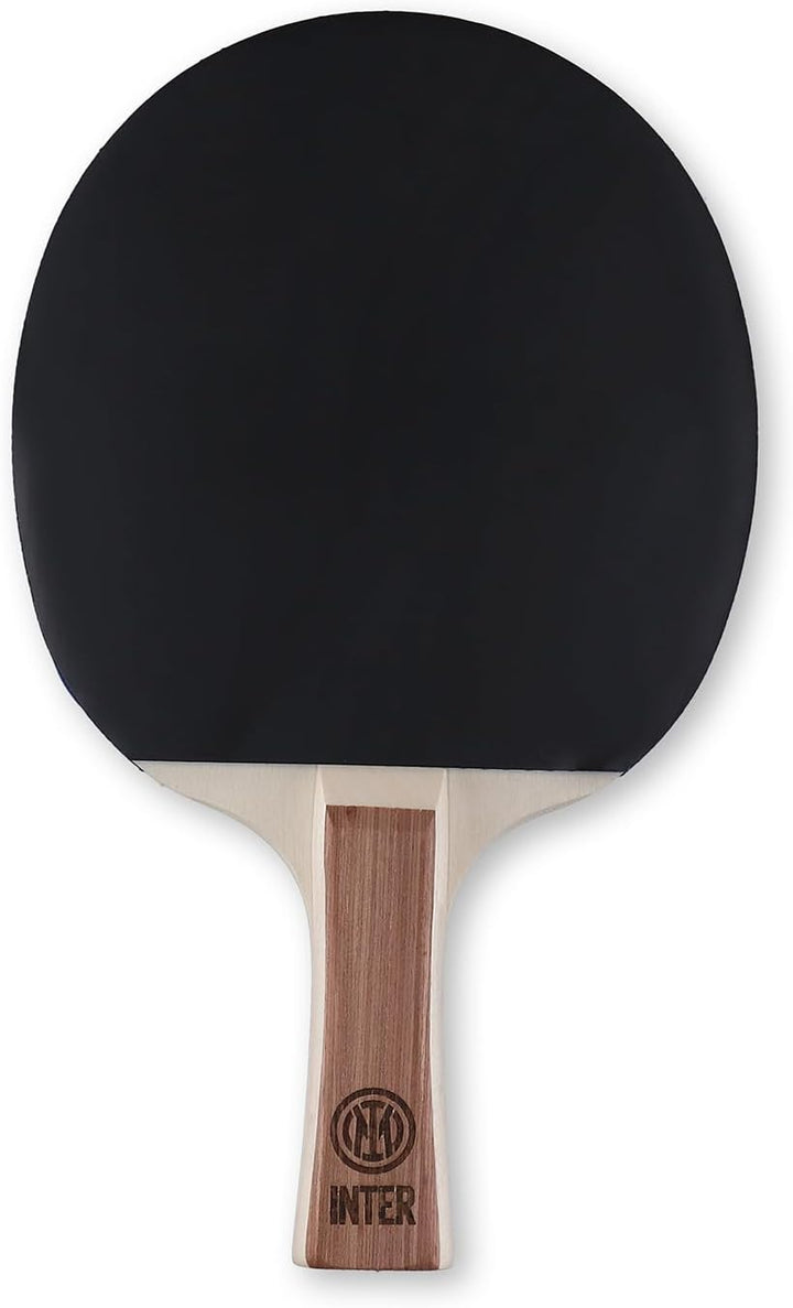 Inter - Tischtennisschläger mit Logo und Set mit Zwei Bällen Kinder und Erwachsene Interisten - Offi
