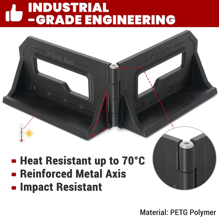 Mehrzweck Kofferraum Organizer & Gepäckfixierung - 50° bis 210° Verstellbare Halterung - Robustes PE
