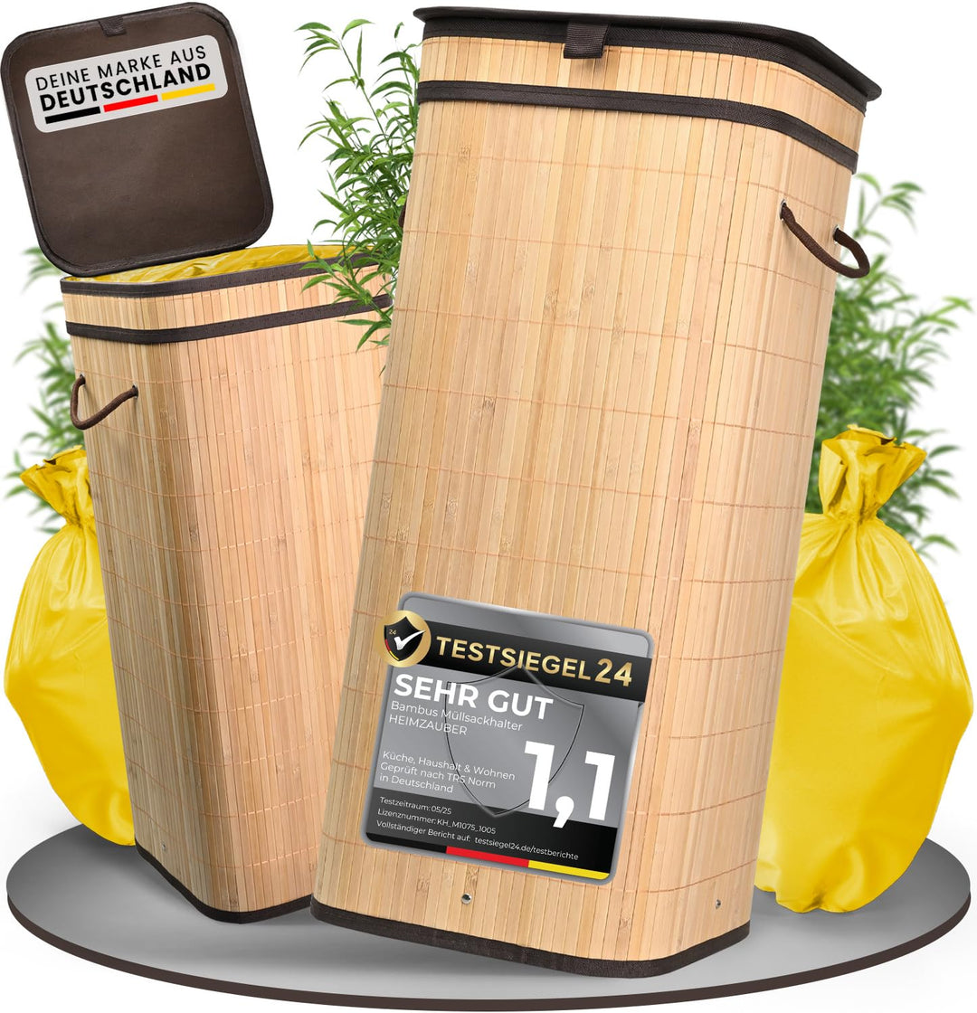 Mülleimer Küche, Gelber Sack Ständer, 80L, Müllsackständer, Mülleimer Gelber Sack, Abfalleimer Küche