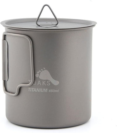 TOAKS Camping Titan Topf Becher Schale (375ml, 450ml, 550ml, 650ml, 700ml, 750ml, 900ml), Outdoor Pi