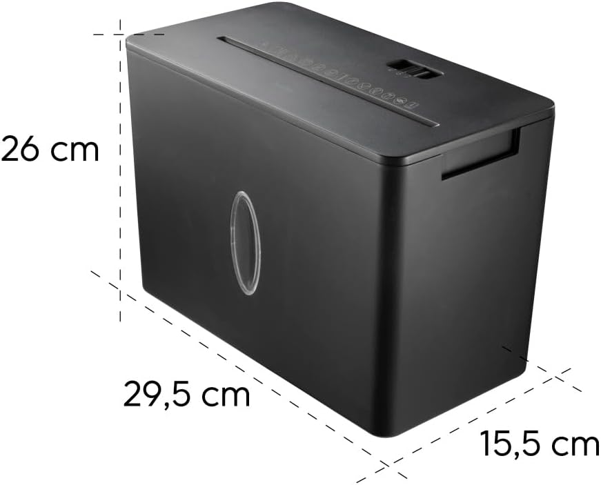 Hama Aktenvernichter P4 T4 E3 (Papierschredder mit Sicherheitsstufe, DSGVO konform, mit Einzug, auch