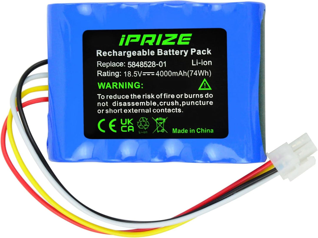 iPrize 18.5V 4000mAh Li-Ion Ersatzakku für Gardena Sileno R100Li, R130Li, R160Li, für Husqvarna Auto