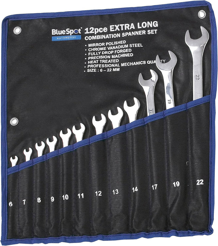 Bluespot Tools 4124 B/Spot Extra lange Kamm Maulschlüssel Set (12-teilig)