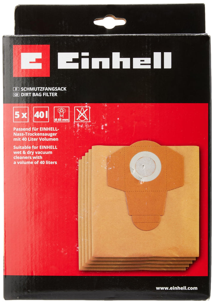 Original Einhell Schmutzfangsack 40 L (passend für Einhell Nass-Trockensauger mit 40 und 50 Liter-Be