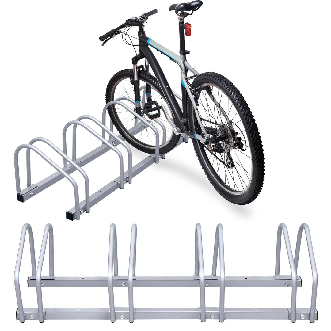 Tubiaz 2 x 4er Fahrradständer im Set, Für 4 Fahrräder Boden- oder Wandmontage, Mehrfachständer Geeig