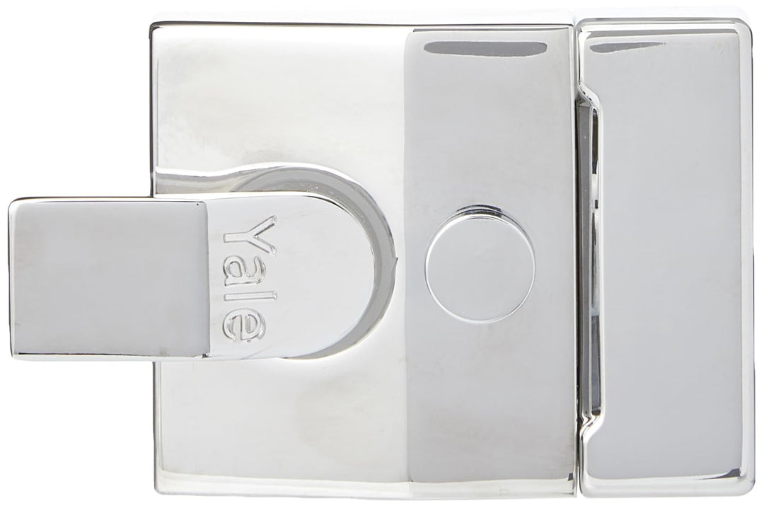 Yale Locks P85 Nachtriegelschloss, Dornmass 40 mm (Sichtverpackung), verchromt, Riegel