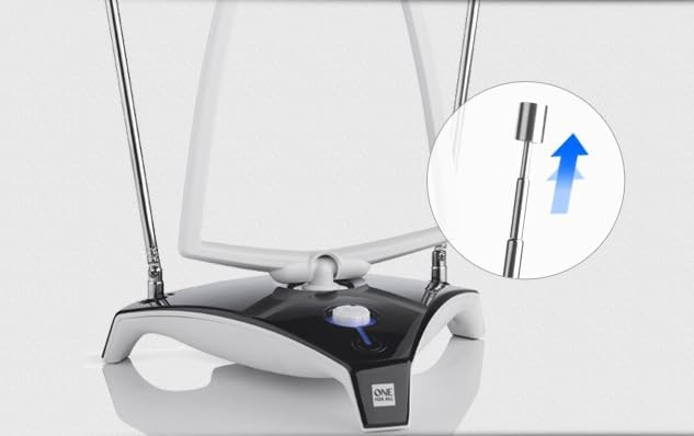 One for All for All – 3G/4G/5G-blockfilter - DVB-T2 Zimmerantenne Digital-TV in Full HD Drehbar und