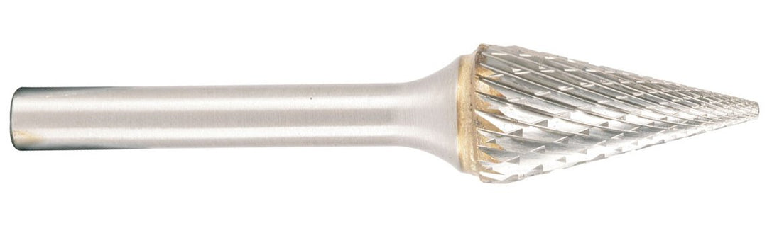 Projahn Hartmetallfräser, Form M Spitzkegel 22 Grad d1 8,0 mm, Schaftdurchmesser 6,0 mm Kreuzverzahn