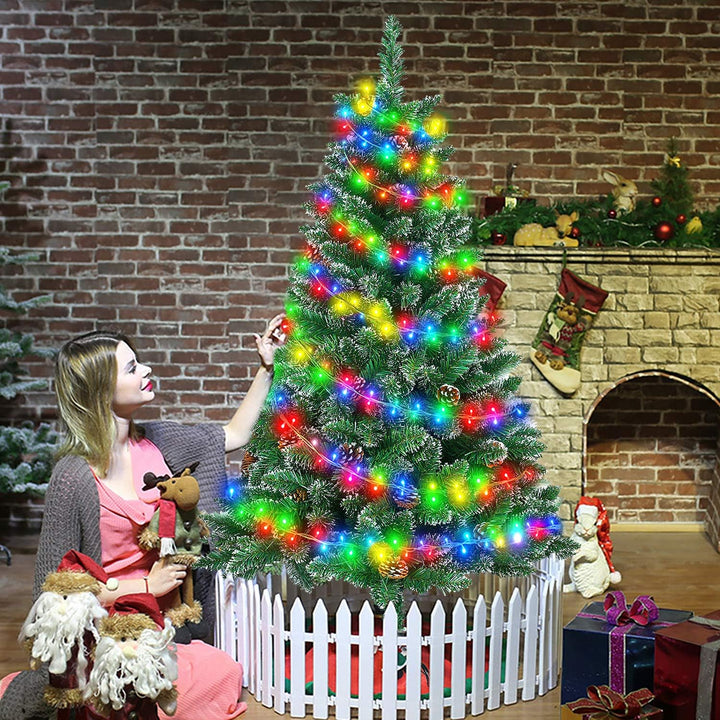HENGMEI 150cm PVC Weihnachtsbaum Tannenbaum Christbaum Grün künstlicher mit Metallständer ca. 300 Sp