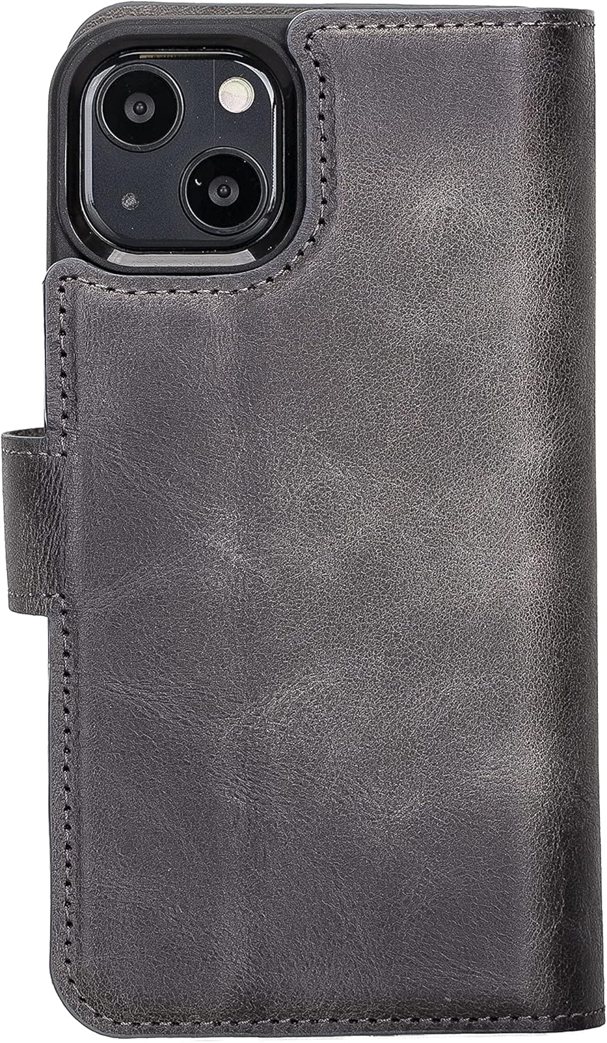 Solo Pelle Lederhülle kompatibel für iPhone 13 in 6.1 Zoll abnehmbare Hülle (2in1) Harvard Double in