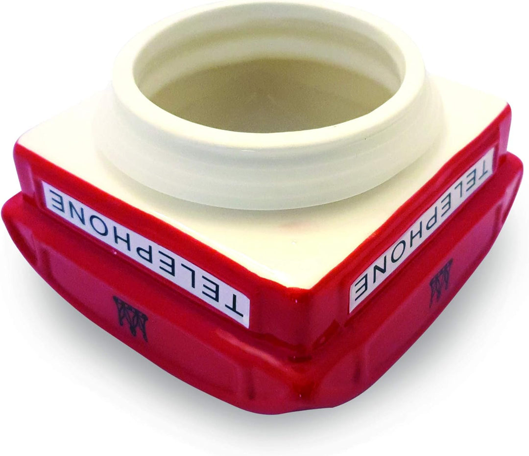Keksdose aus Keramik, mit luftdichtem Deckel, 1,5 l, Rot