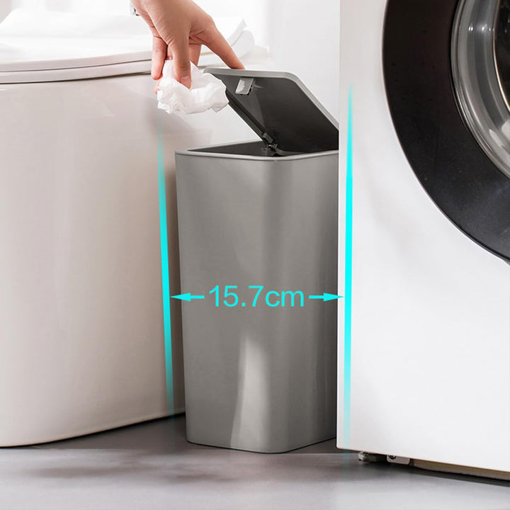 3 Stück 10 l Mülleimer mit Pop-Up-Deckel. Kleiner Mülleimer mit Deckel, Abfallkorb für Küche, Schlaf