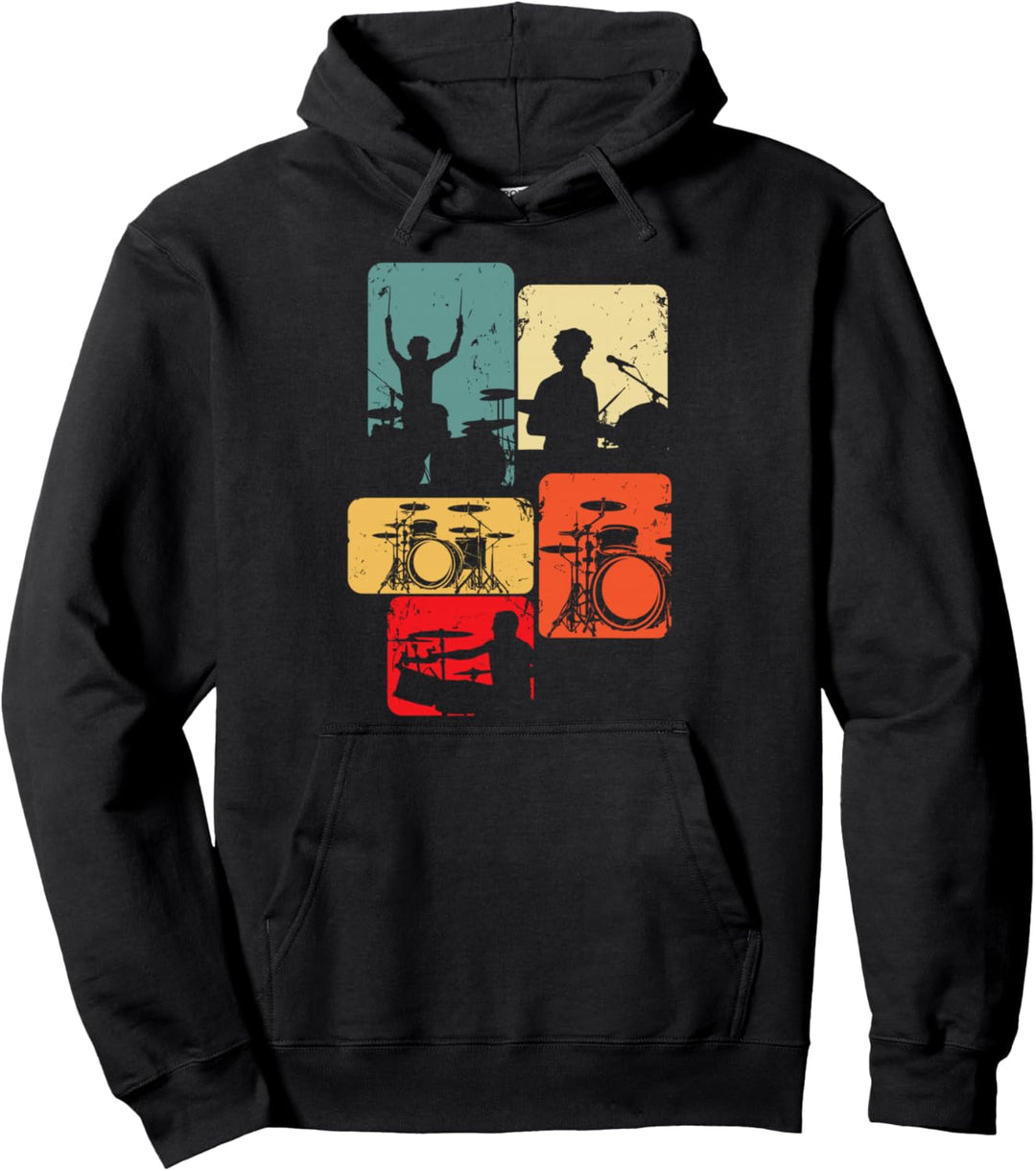 Schlagzeug Schlagzeuger Drummer Kinder Jungen Pullover Hoodie