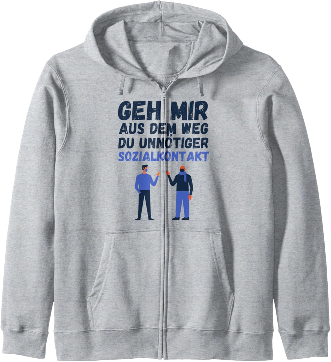 Geh Mir Aus Dem Weg Du Unnötiger Sozialkontakt Einzelgänger Kapuzenjacke