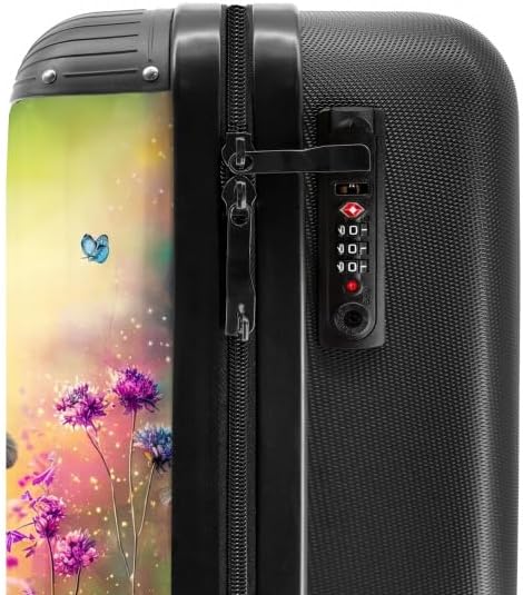 NoBoringSuitcases.com® Kinderkoffer Mädchen - Koffer Kinder - Hartschalenkoffer Einhorn - Koffer Ros
