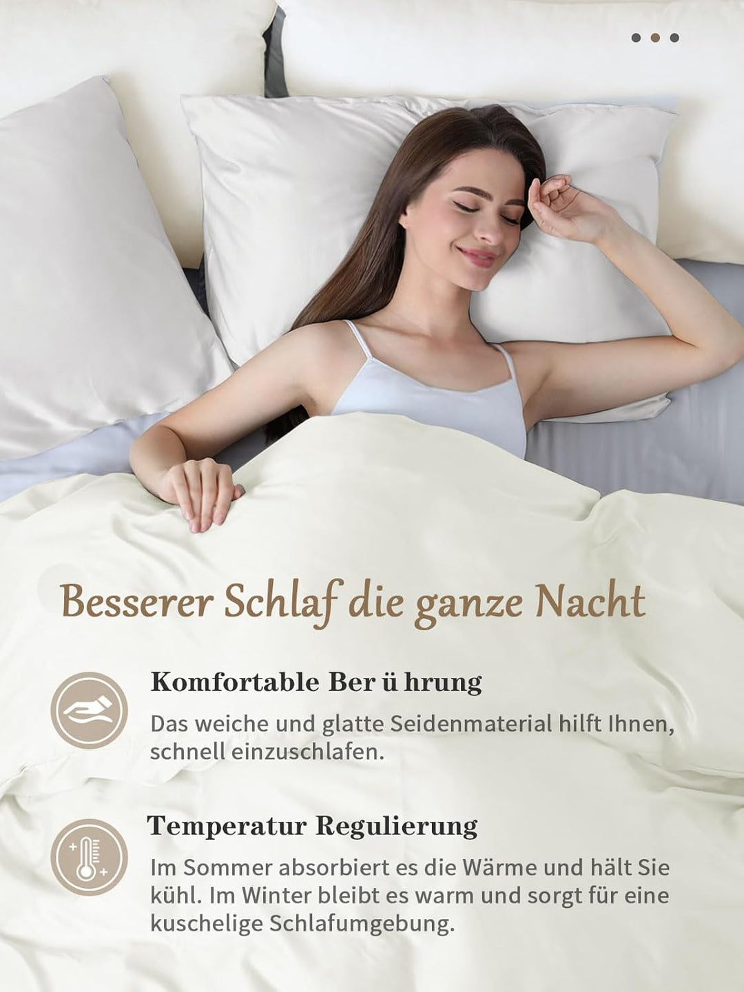 Seidenkissenbezug Haar- und Hautpflege mit beidseitigem Reissverschluss 22 Momme Seide 2 Stück 40x60