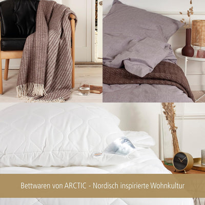 Arctic Bettwäsche 135x200 Satin I Bettbezug aus 100% Baumwolle mit Oeko-Tex Standard 100 I Bettzeug