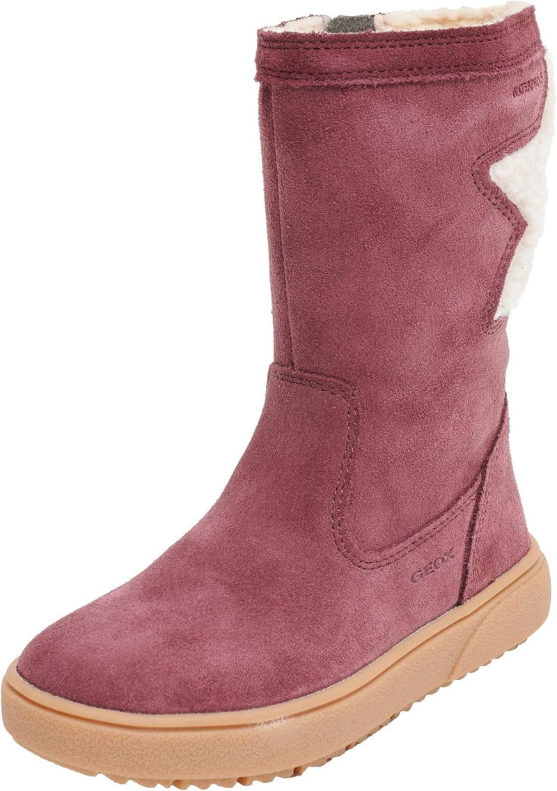 Geox Mädchen J Theleven Girl WPF Ankle Boot 24 EU Prune, 24 EU Prune