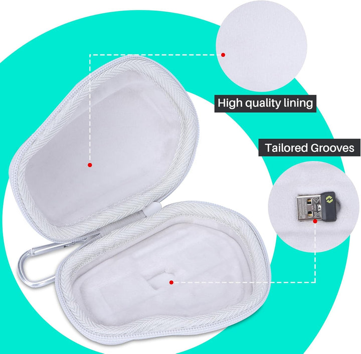 Hart Reise Schutz Hülle Etui Tasche für Logitech MX Master 4 / MX Master 3S / MX Master 3 / MX Matse