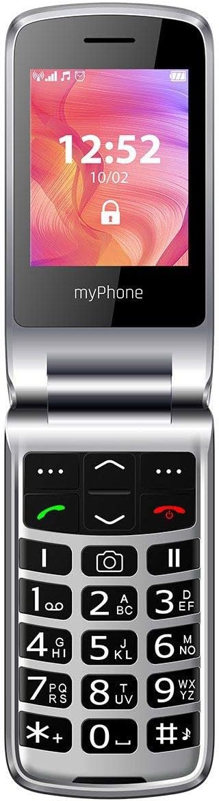 MP myPhone myPhoneRumba 2 Schwarz 2.4” Farbdisplay Klapphandy ohne Vertrag mit Grossen Tasten und Ka