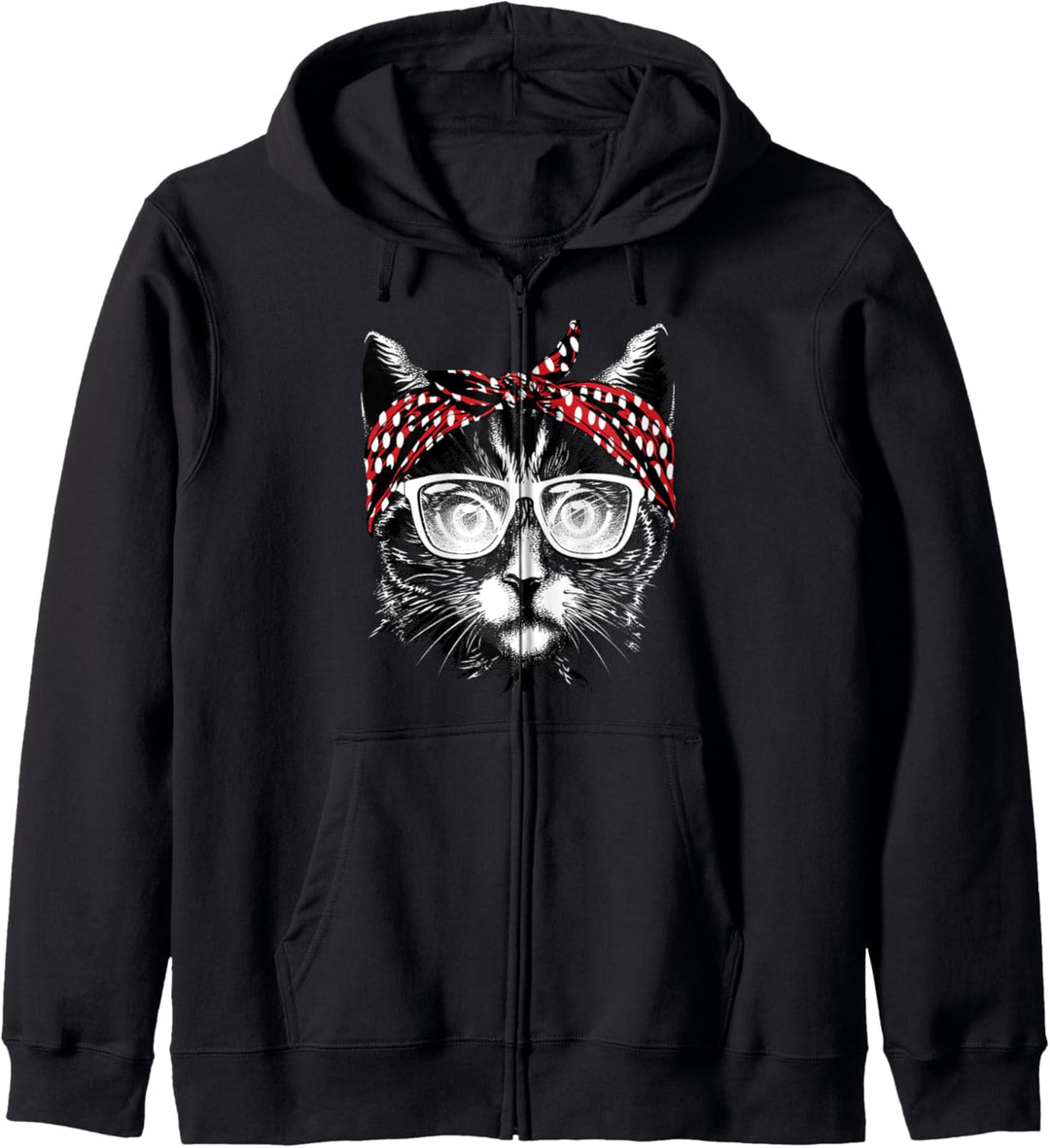 Best Cat Mom Ever Katzenmama Katzenmotiv Geschenk Damen Kapuzenjacke