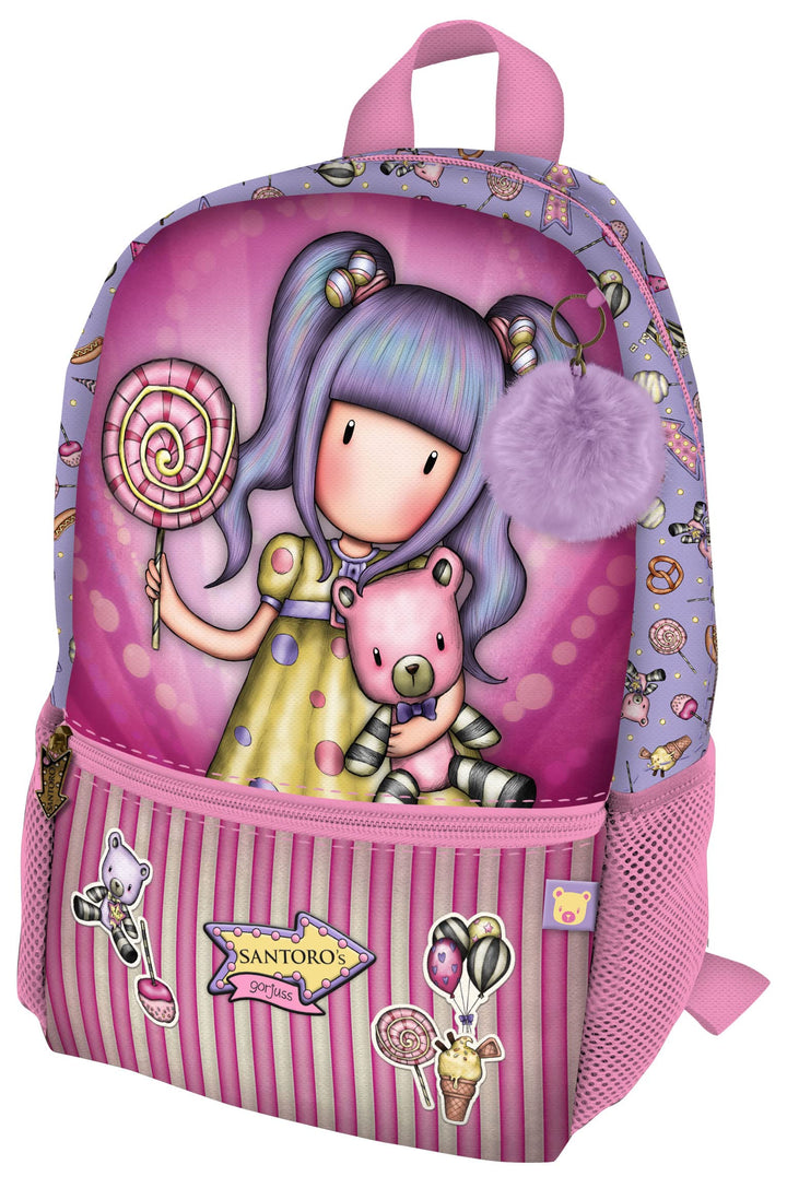 Santoro Unisex Kinder 1111GJ04 Gorjuss Fairground First Prize Mini-Rucksack, 26 x 34 x 11,4 cm, viol