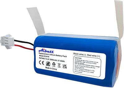 Aibatt 14.4V 2600mAh Ersatzakku Kompatibel mit Eufy RoboVac 11 11S 11S MAX RoboVac G10 Hybrid RoboVa