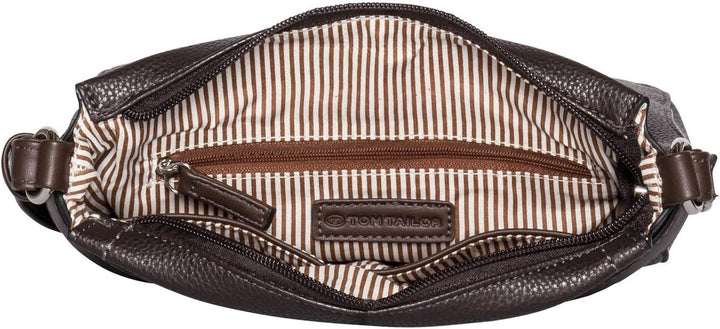 TOM TAILOR bags Lilly Damen Umhängetasche Crossbody Bag 25 x 9,5 x 27 Dark Brown, 25 x 9,5 x 27 Dark