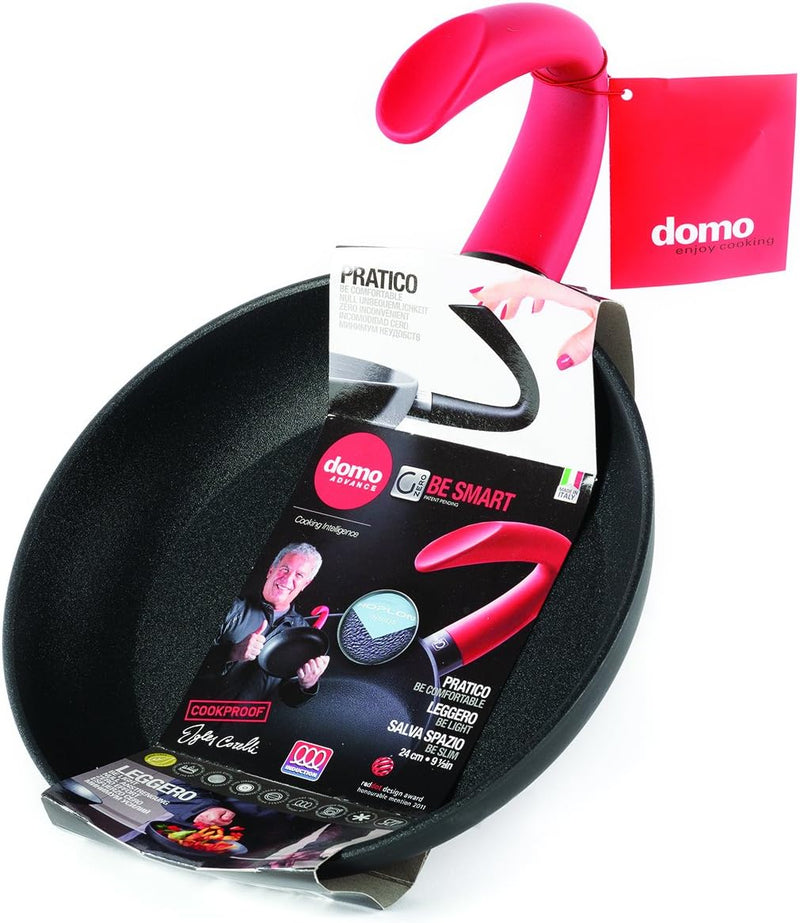 Domo G Zero Pfanne, Durchmesser 24 cm, Aluminium, anthrazit, 35.5 x 24.8 x 5.4 cm