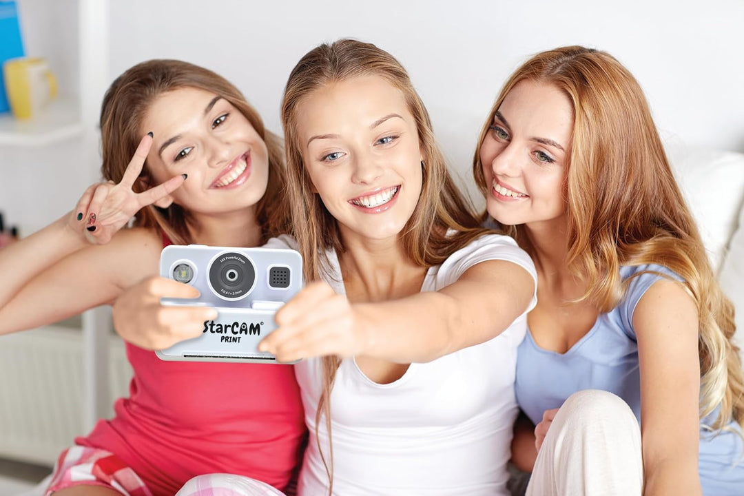 Lexibook, StarCAM Print HD, Kamera mit Sofortdrucker, Foto-, Video-, Selfie-, Musik- und Spielfunkti